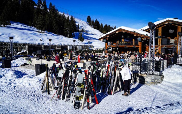 Intégration terrasse pour Baïes Courchevel 1850