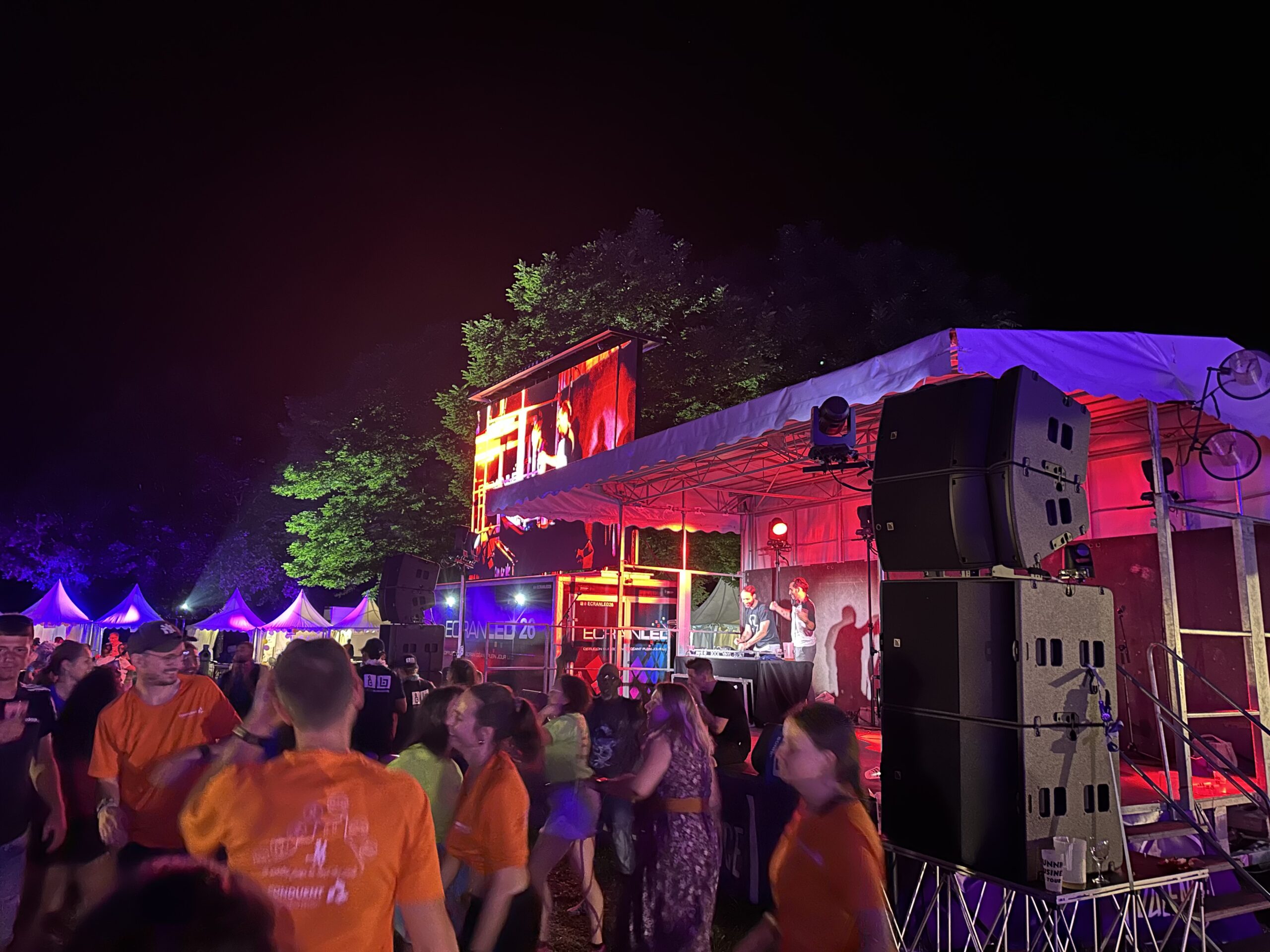 Éclairage du site de l'afterwork running 